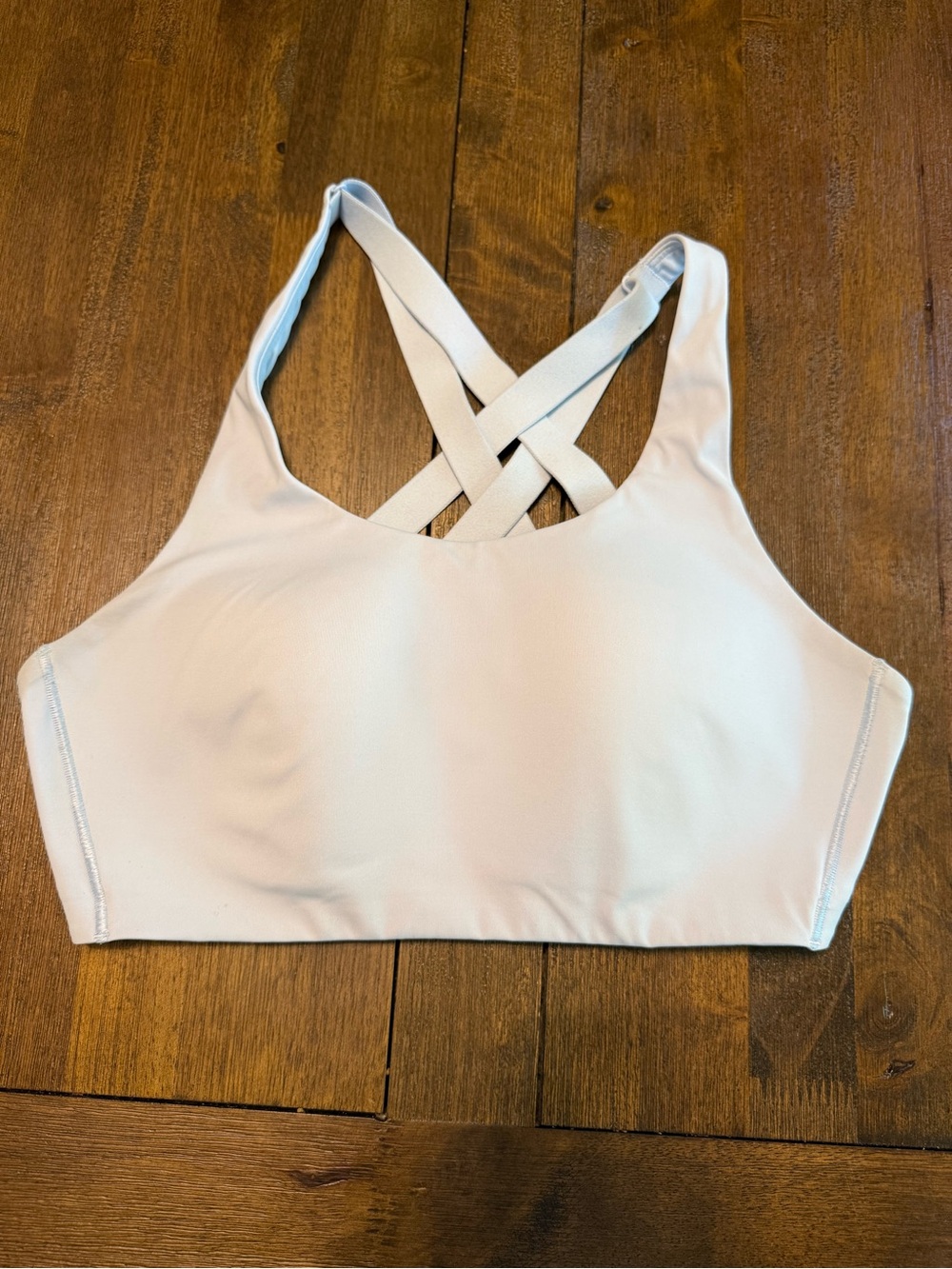 Lululemon EUC Women's 36C Energy Blue Sports Bra High impact Molded Cups - Cris
